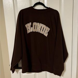Brunette the label blonde Crewneck